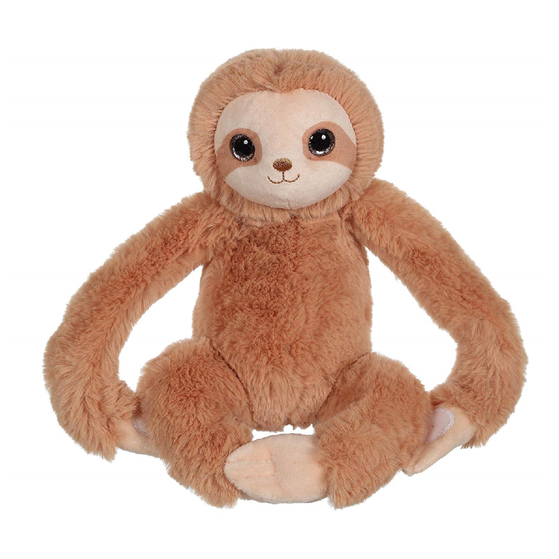  peluche paresseux marron 40 cm 